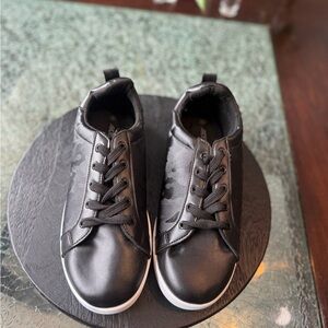 Sleek Black Camouflage Sneakers
